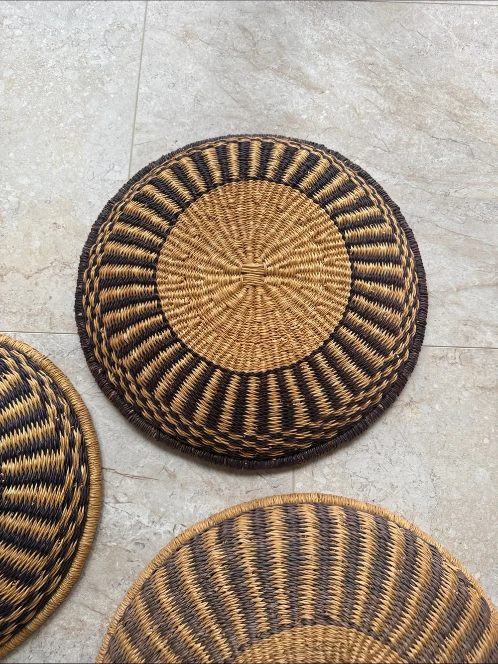 Vintage Woven Baskets Set of 3